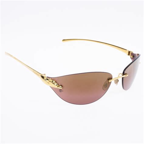 cartier panthere sunglasses replica|cartier panthere rimless sunglasses.